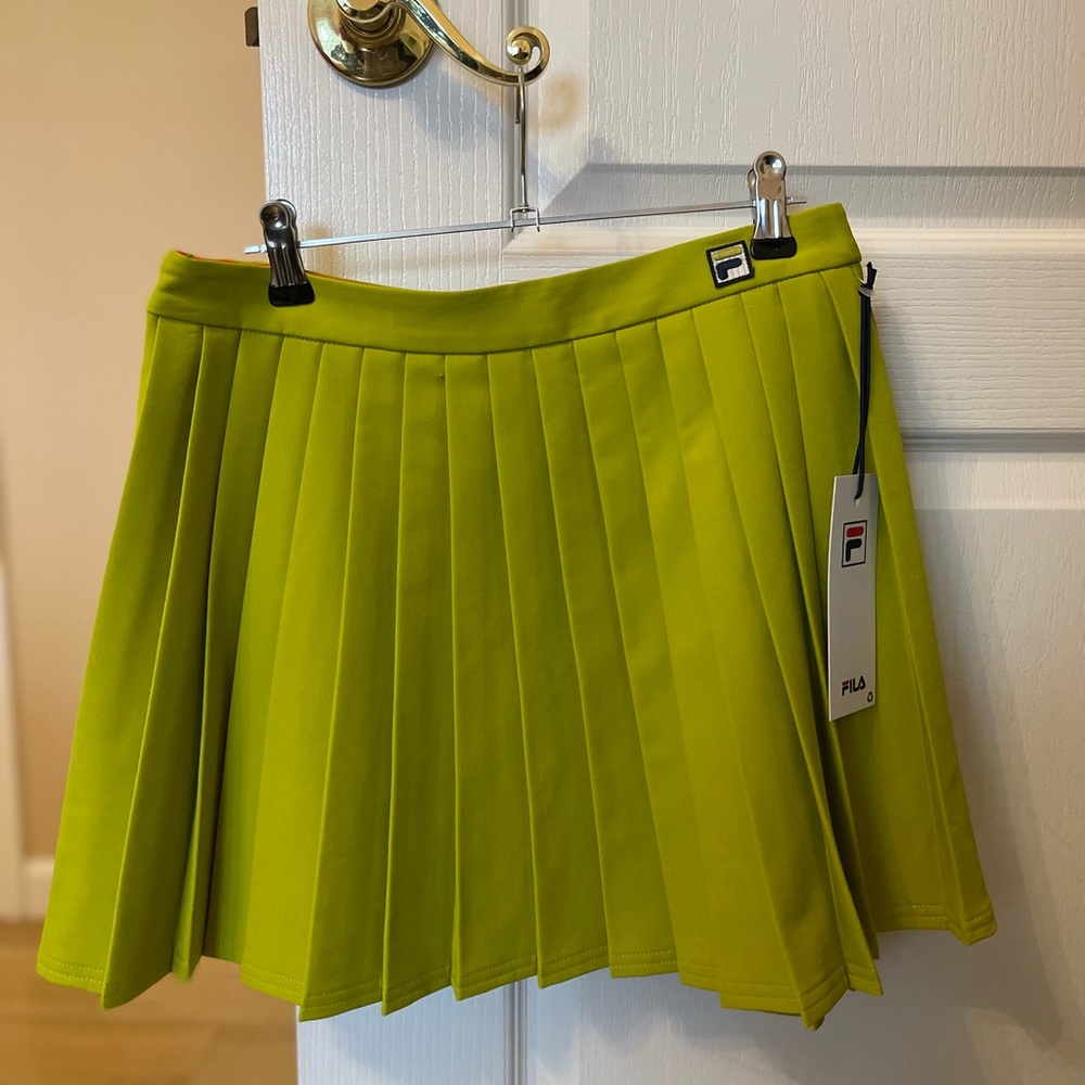 FILA Women's Bright Green Mini Skirt